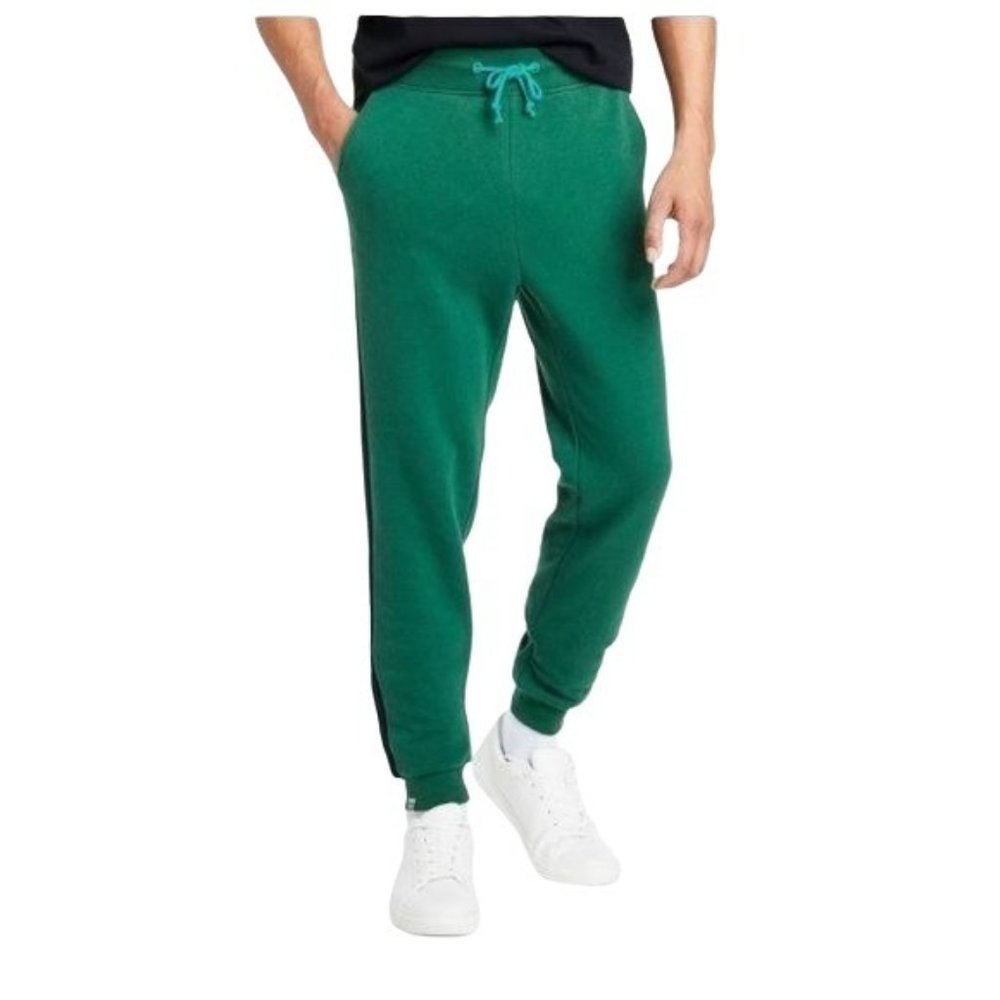 Lego X Target Jogger Pants Large Mens Green Black Side Striped